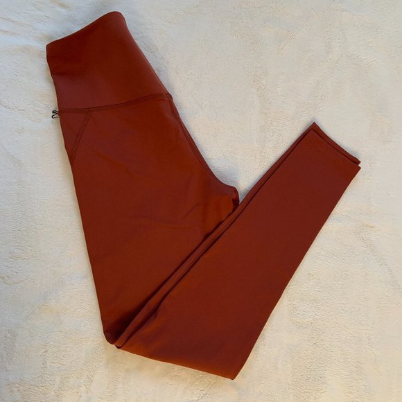 Girlfriend Collective Compressive High-Rise Leggings 28" in Sedona Rust Size M - Picture 9 of 11